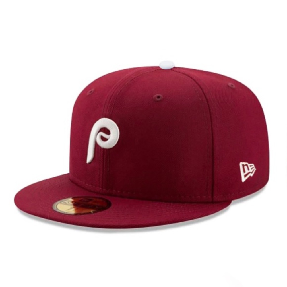 New Era - MLB Baseball - Philadelphia Phillies 59Fifty Fitted Cap - Burgundy